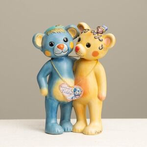 Goebel Peppino & Carla Hugging Bears NEW Rosina Wachtmeister Art Deco Whimsical
